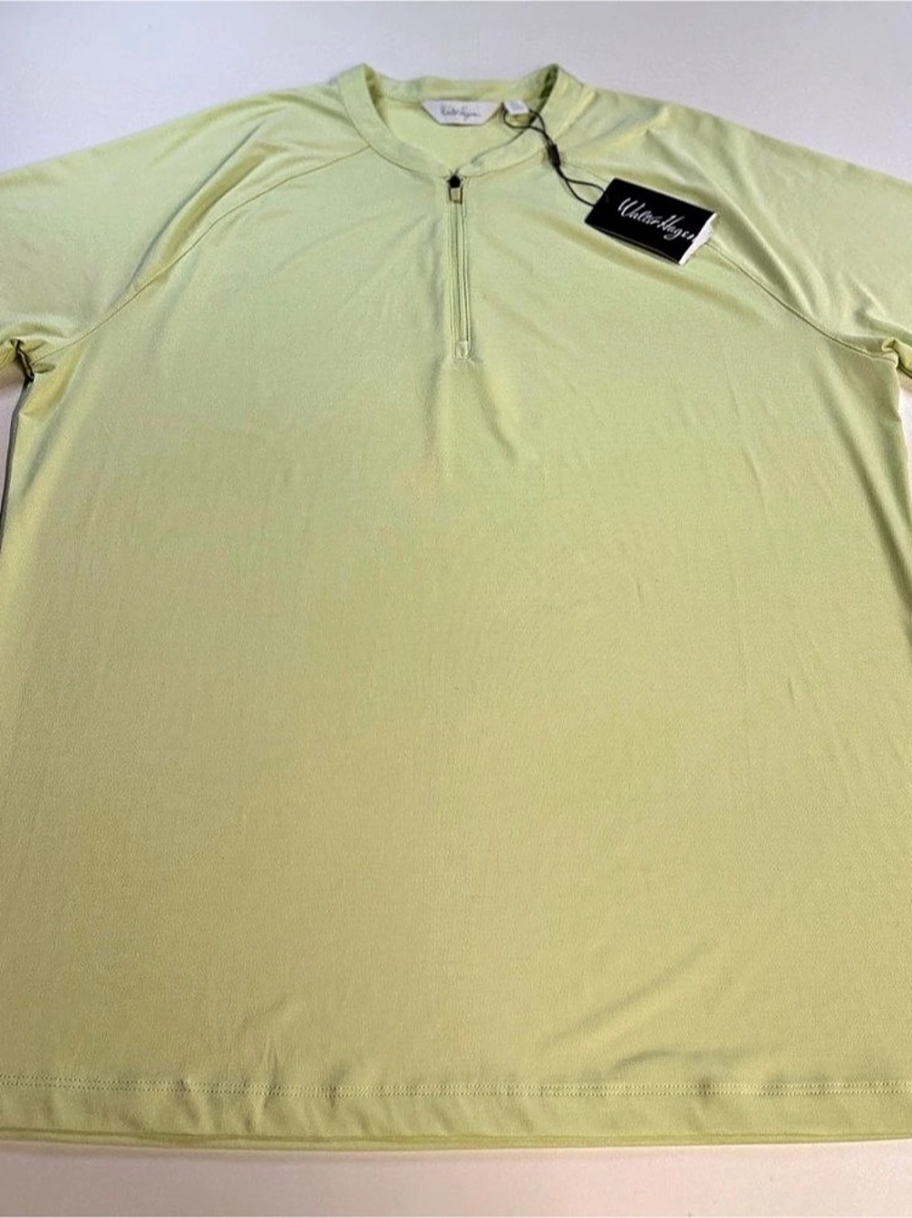 Walter Hagen Men’s Quarter-Zip Golf Top Green XL NWT